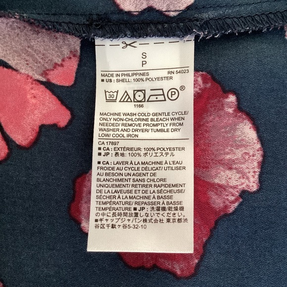 Banana Republic Classic Fit Floral Long Sleeve Shirt Size Small - Picture 8 of 11